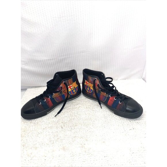 Team Other - FCBARCELONA Football Team Canvas Colorful Sneakers Mid Rise Size 10 Men